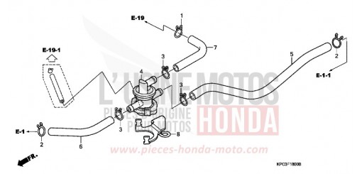 COMMANDE INJECTION D'AIR SOUPAPE (XL125V1/2/3/4/5/6) XL125V3 de 2003